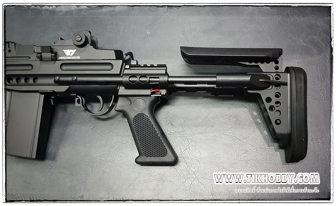 ปืนอัดลมไฟฟ้า M14EBR Scout หน้าสั้น จาก Jg (จินกง) (jg1403)