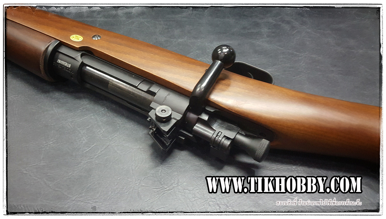 ปืนอัดลมเบาแบบชักยิงทีล่ะนัด รุ่น 1903 เหล็กจริง ไม้แท้