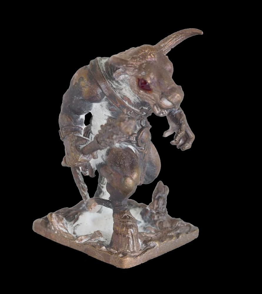 มหิงสา-พยนต์ รุ่นพิทักษ์รักษา เนื้อสัมฤทธิ์ดั้งเดิม ฝังพลอย หลวงพ่อเงิน วัดบ้านอ้อ อ.โนนไทย จ.นครราชสีมา