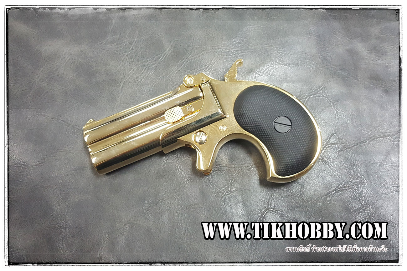 ปืน derringer ระบบแก๊ส จากค่าย MAXTACT สีทอง