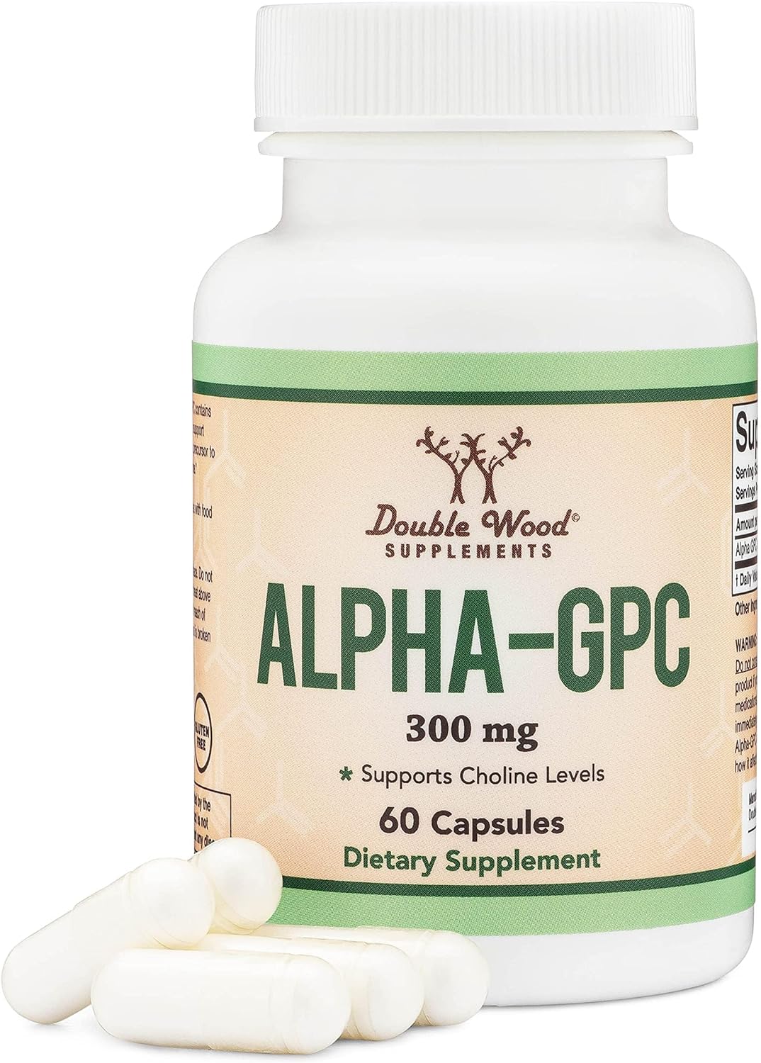 Double Wood Alpha GPC 300 mg 60 caps