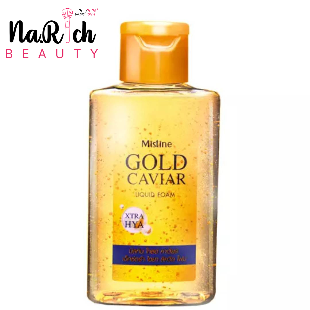 Mistine Gold Caviar Xtra Hya Liquid Foam 100 ml.