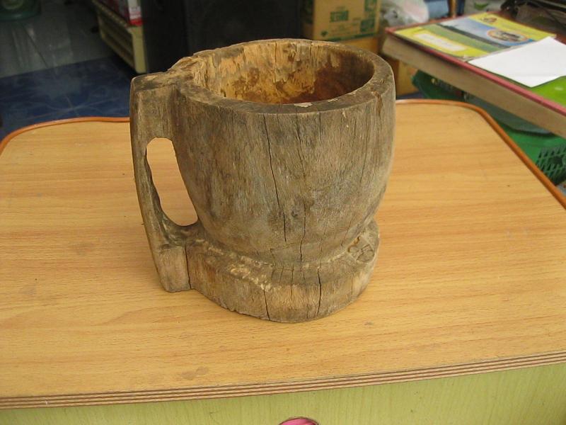 ครกไม้ มีหูจับ อันที่7 (4525)