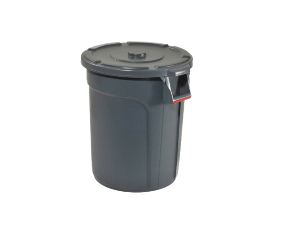 Trust - ถังพลาสติกทรงกลม ขนาด 121 ลิตร (Thor Round Container,121L,Gray)
