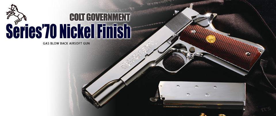 Colt Government Series '70 Nickel Finishi ระบบแก๊ส จากญี่้ปุ่นแท้ Tokyo Marui