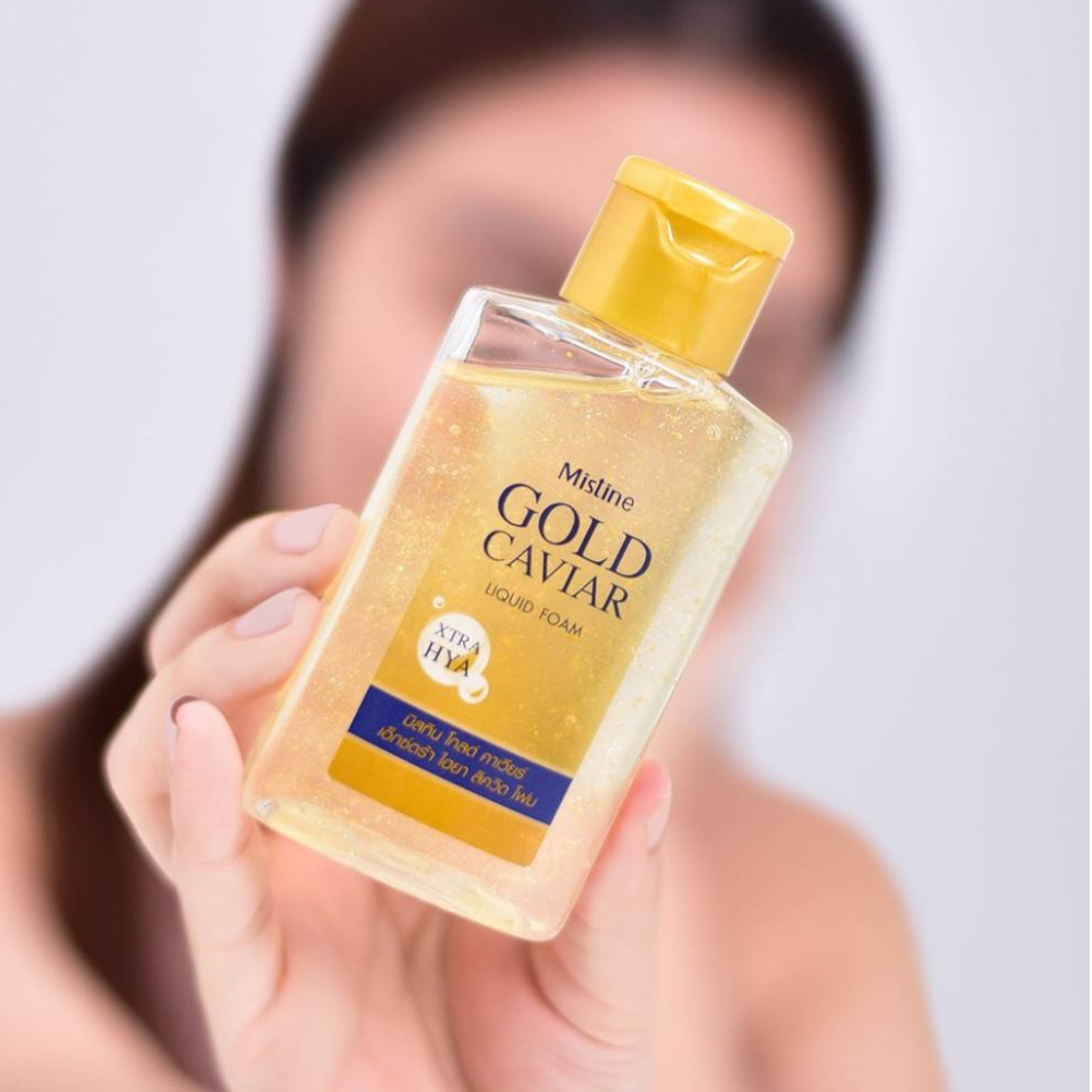Mistine Gold Caviar Xtra Hya Liquid Foam 100 ml.