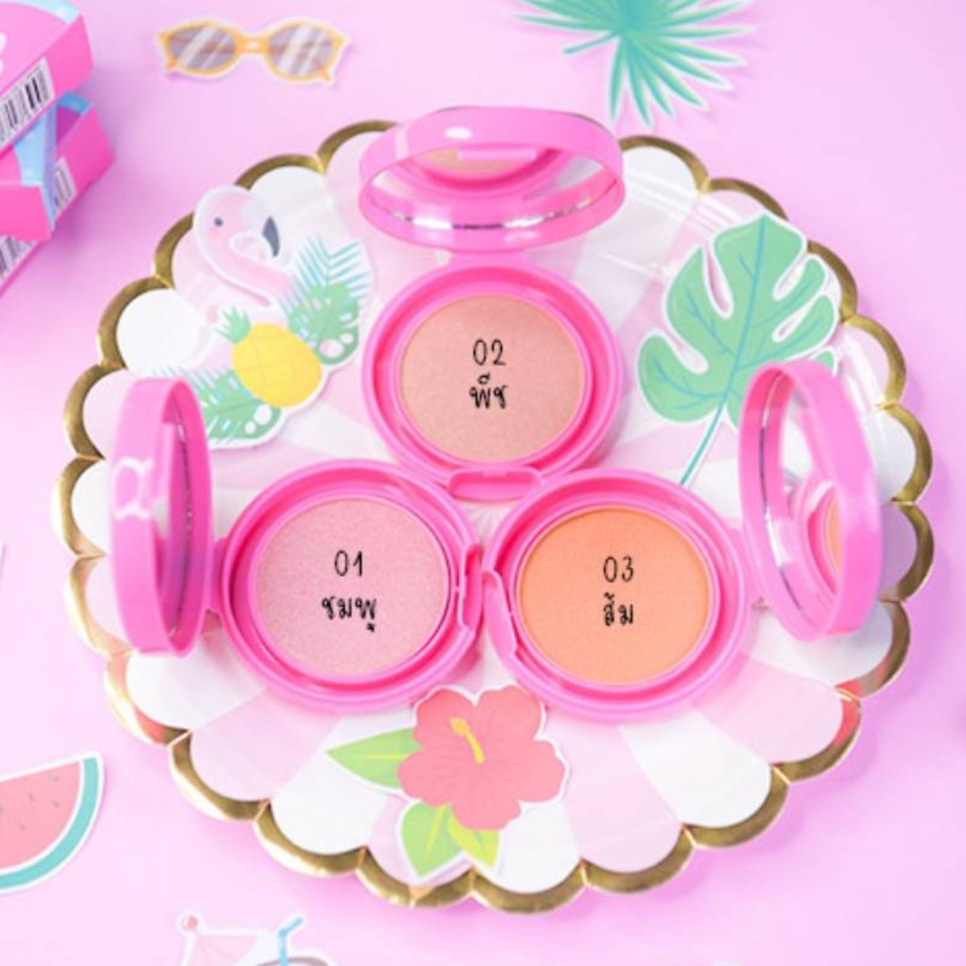 Mistine Fairy Dolly Flamingo Blusher 3g.