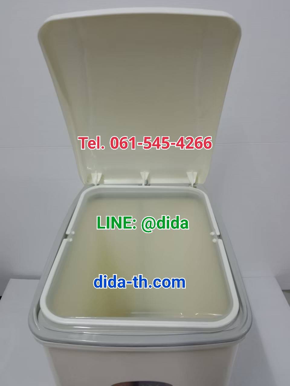ถังขยะเท้าเหยียบ ทรงเหลี่ยม ขนาด 10 ลิตร