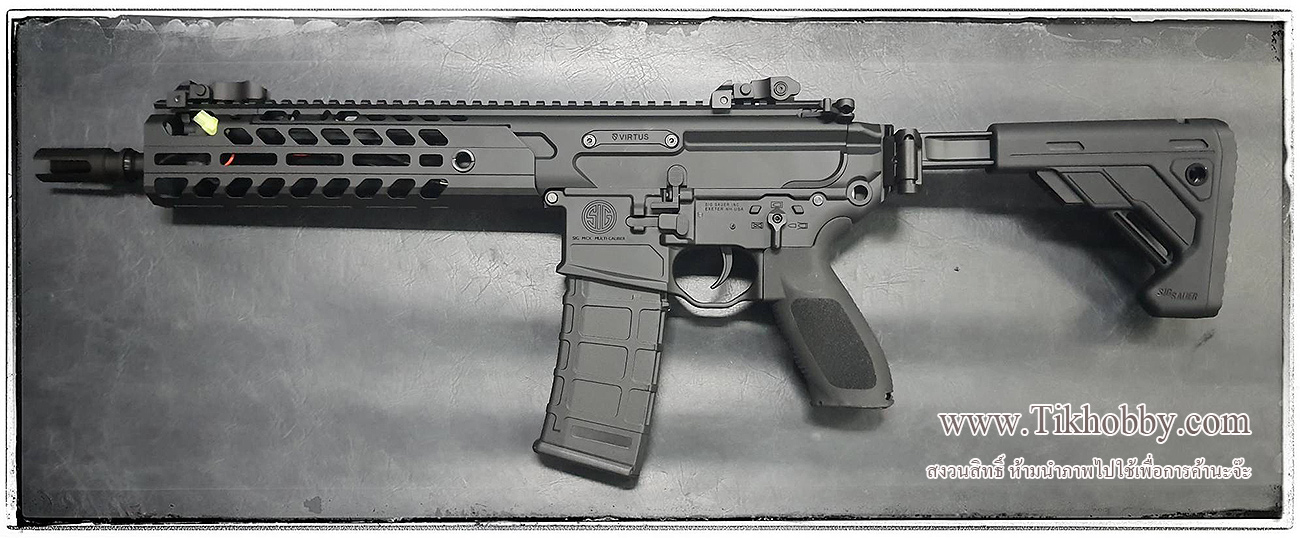 E&C AF-S001-1 9.5" BK-Gray-Fde S2 ปืนอัดลมไฟฟ้า SIG MCX SBR