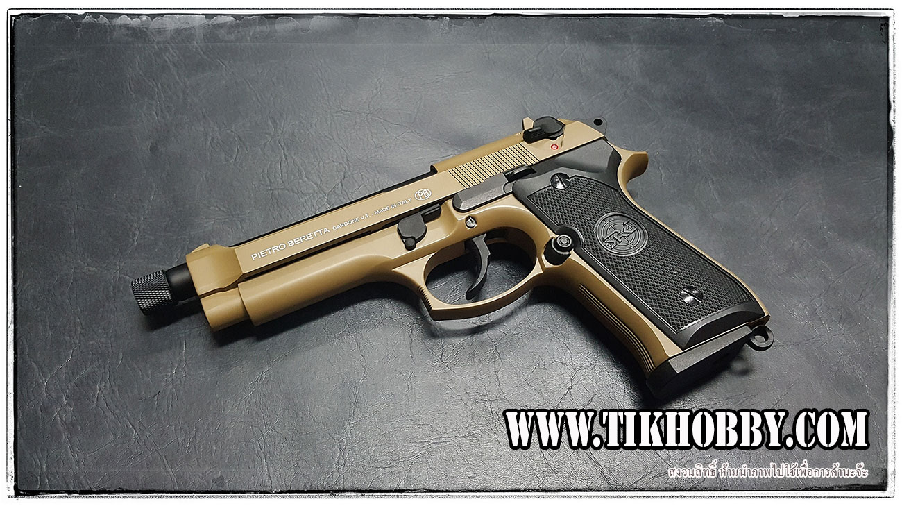 ปืนสั้นระบบแก๊สโบลว์แบล็ค รุ่น M92 สี OD จาก SRC