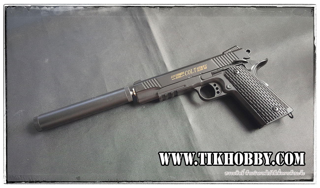 ปืนอัดลมแบบชักยิงก๊องแก๊งทีล่ะนัด C10A+ สีดำ งานจีนครับ