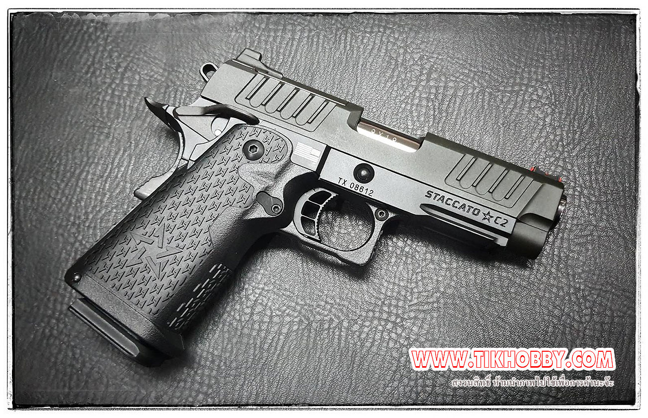 ปืนBB R612 Black Staccato C2 กล่องสีขาว จากค่าย EMG (Army) (มีของแถม)