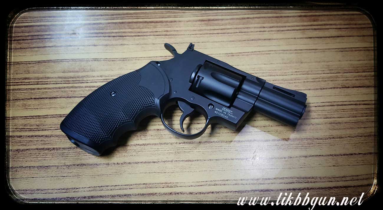 ปืนสั้น อัดแก๊ส Python357 2.5 inch. Black (Co2) จาก KWC ไม่ยิงลาย
