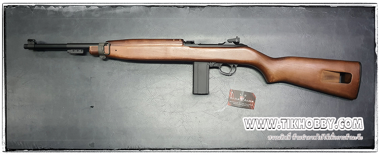 ปืน M1A1 ระบบแก๊ส Co2 โบลว์แบ๊ค ไม้แท้จาก KingArm