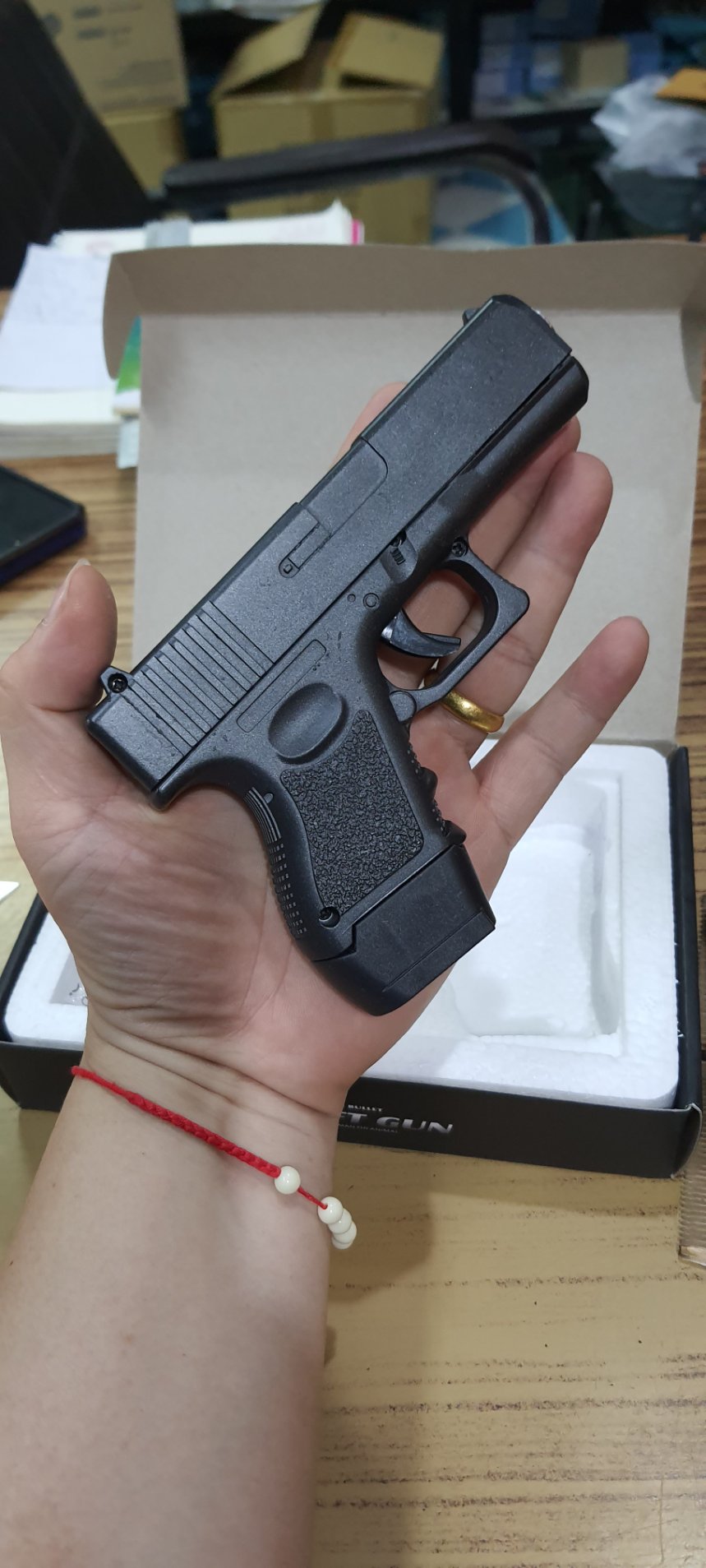 ปืนอัดลม ชักยิงทีล่ะนัด G16 สีดำ (สเกลเล็ก) งานจีนยี่ห้อ Galaxy