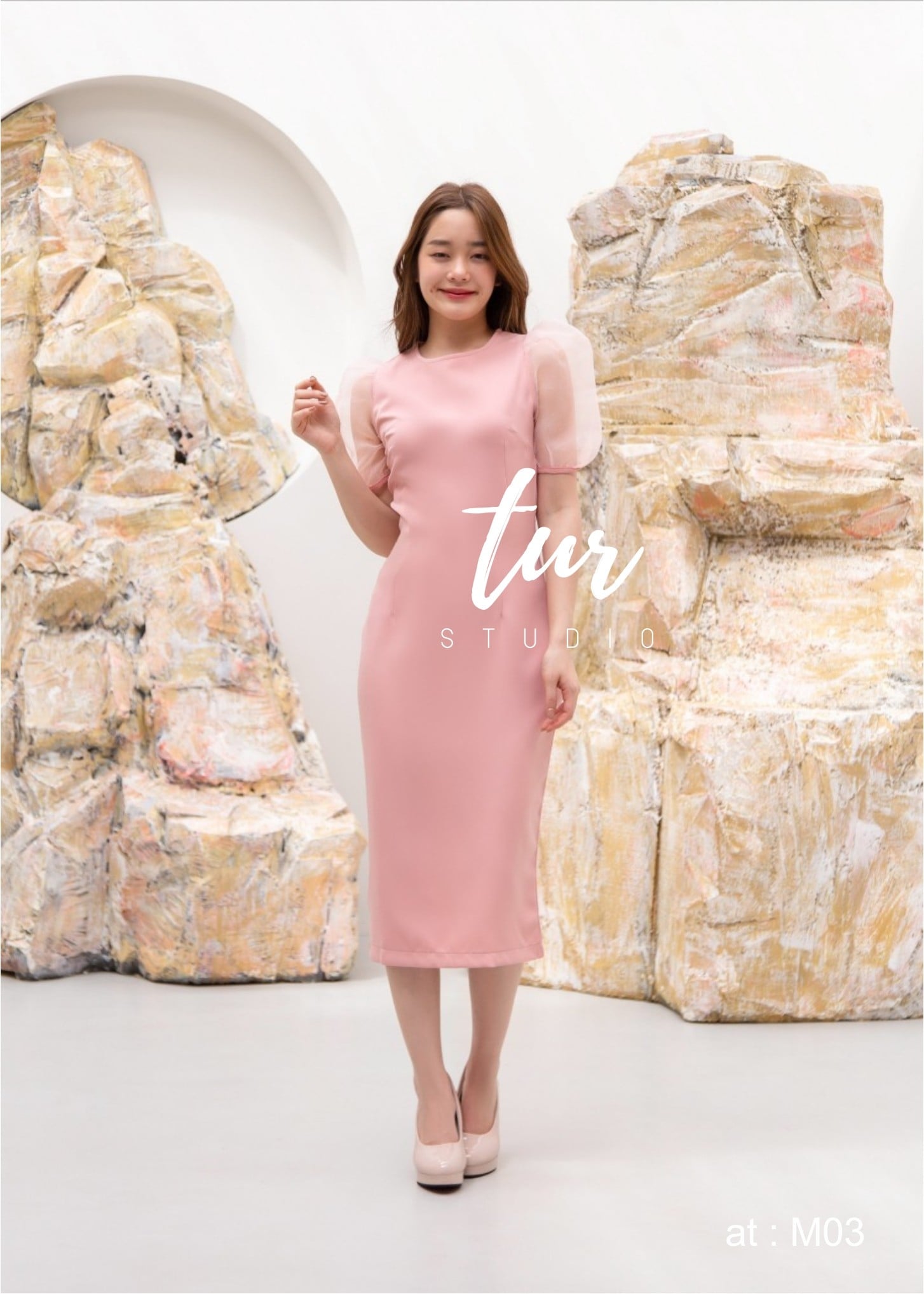 เดรสแฟชั่นสีชมพู สไตล์คุณหนู S-3xl (ดำ ขาว ชมพู เทา แดง)