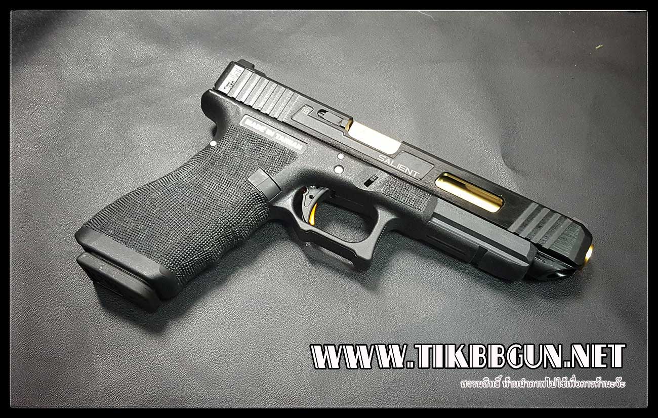 ปืนอัดลม(ปืนระบบแก๊ส) รุ่น Glock34 SAI ท่อทอง ของ VFC