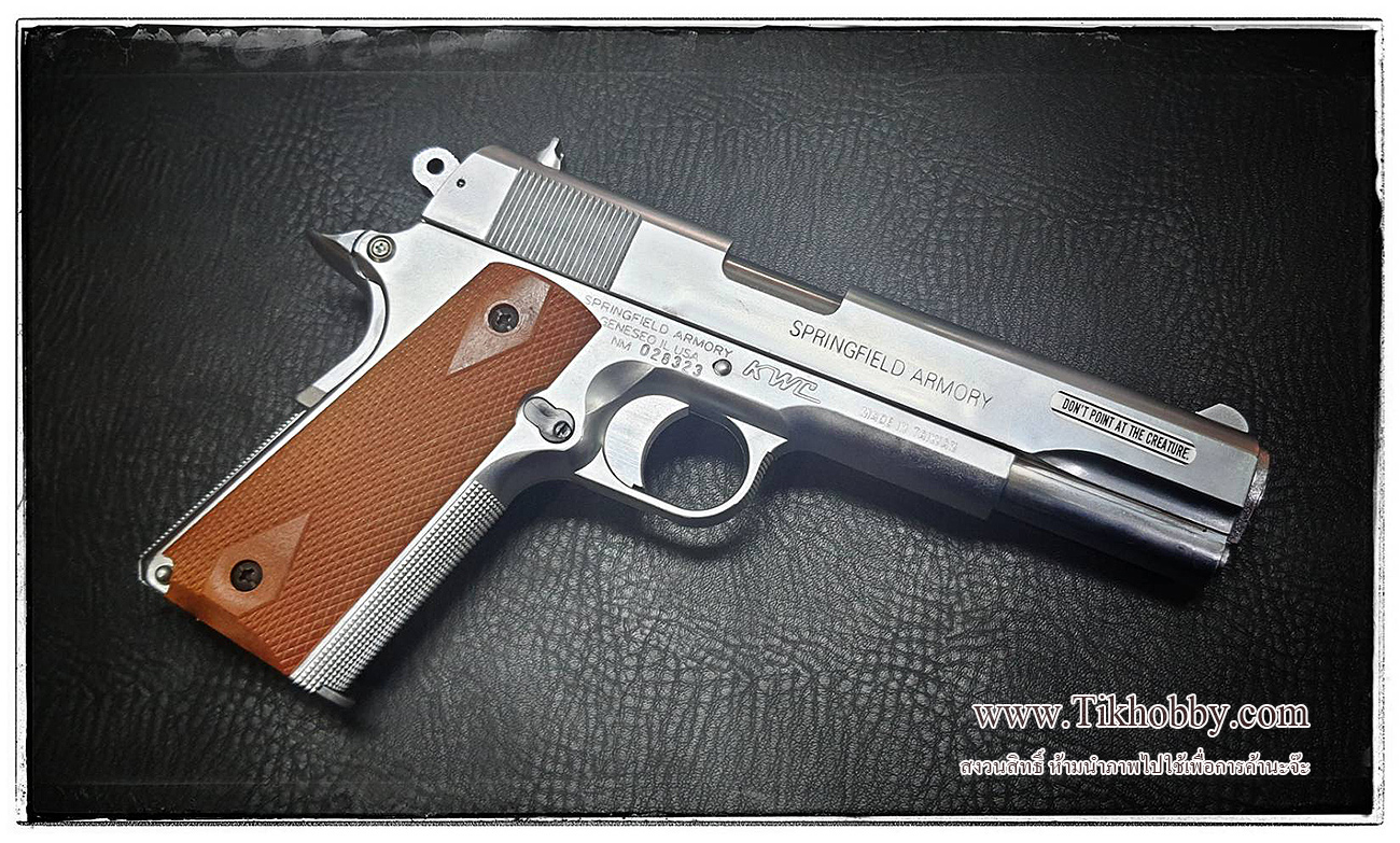 ปืนอัดลมแบบชักยิงทีล่ะนัด 1911 MK IV (Silver) KWC งานใต้หวัน