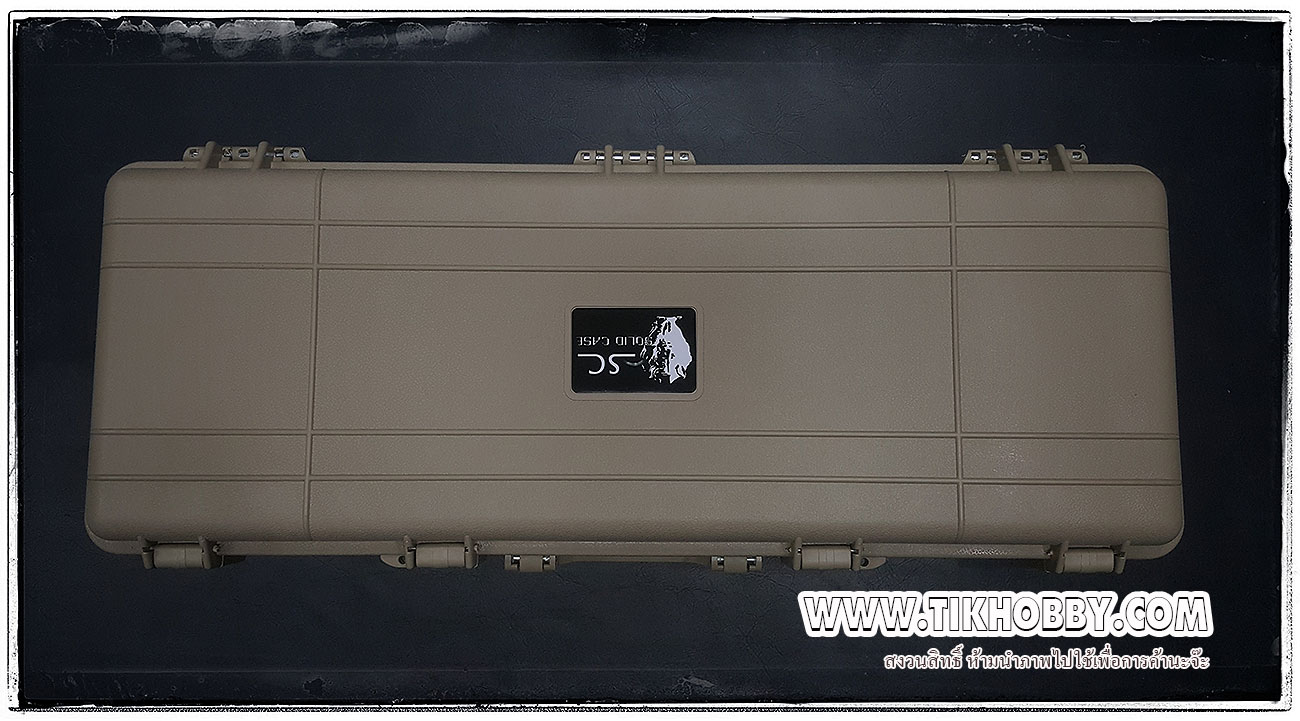 กระเป๋าปืนแบบพลาสติกแข็งสีทราย Hard Case แข็งแรง ทนทานมาก สำหรับปืนความยาวประมาณ M4