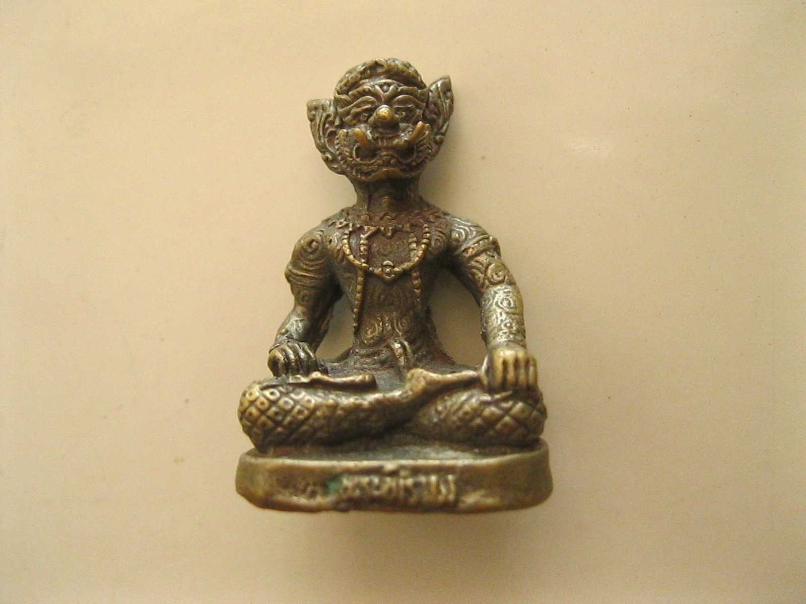 รูปหล่อพระพิเภษ เนื้อทองเหลือง (รหัส821)