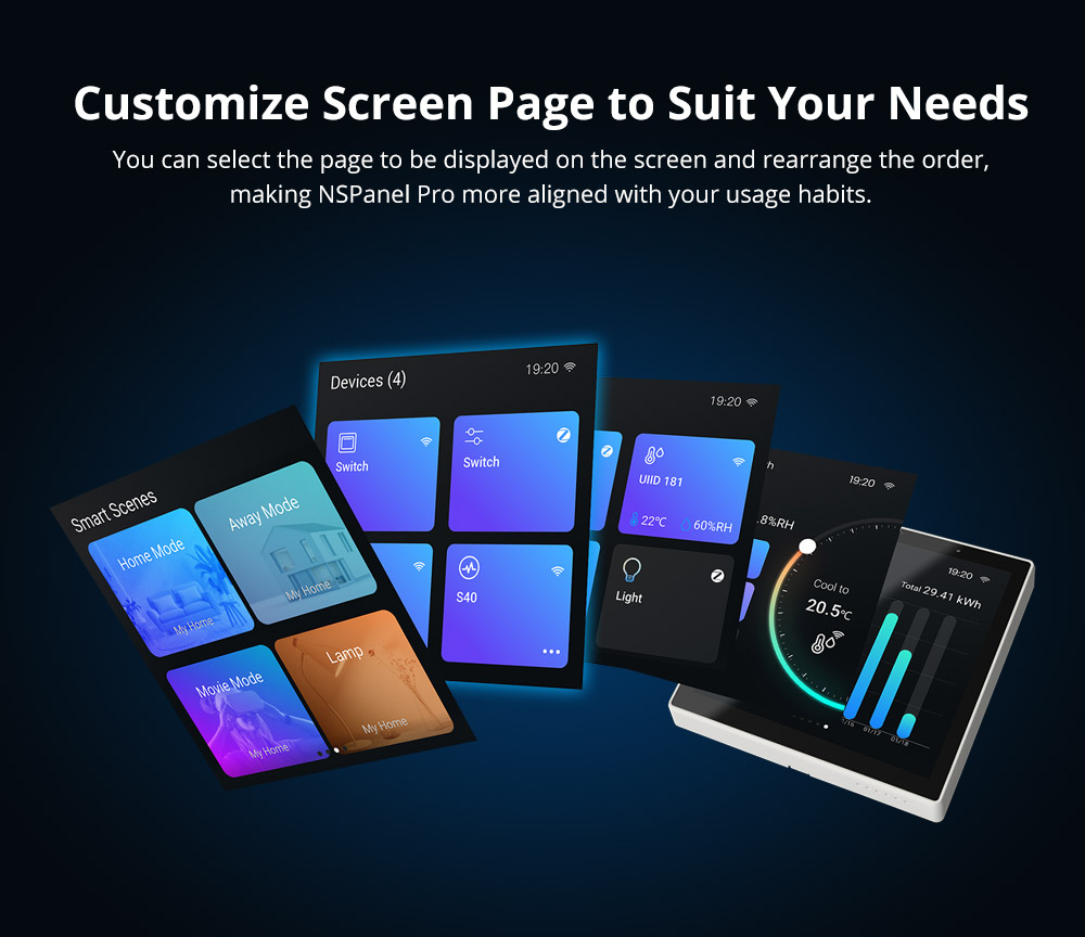 SONOFF NSPanel Pro Smart Home Control Panel (สีดำ) UK