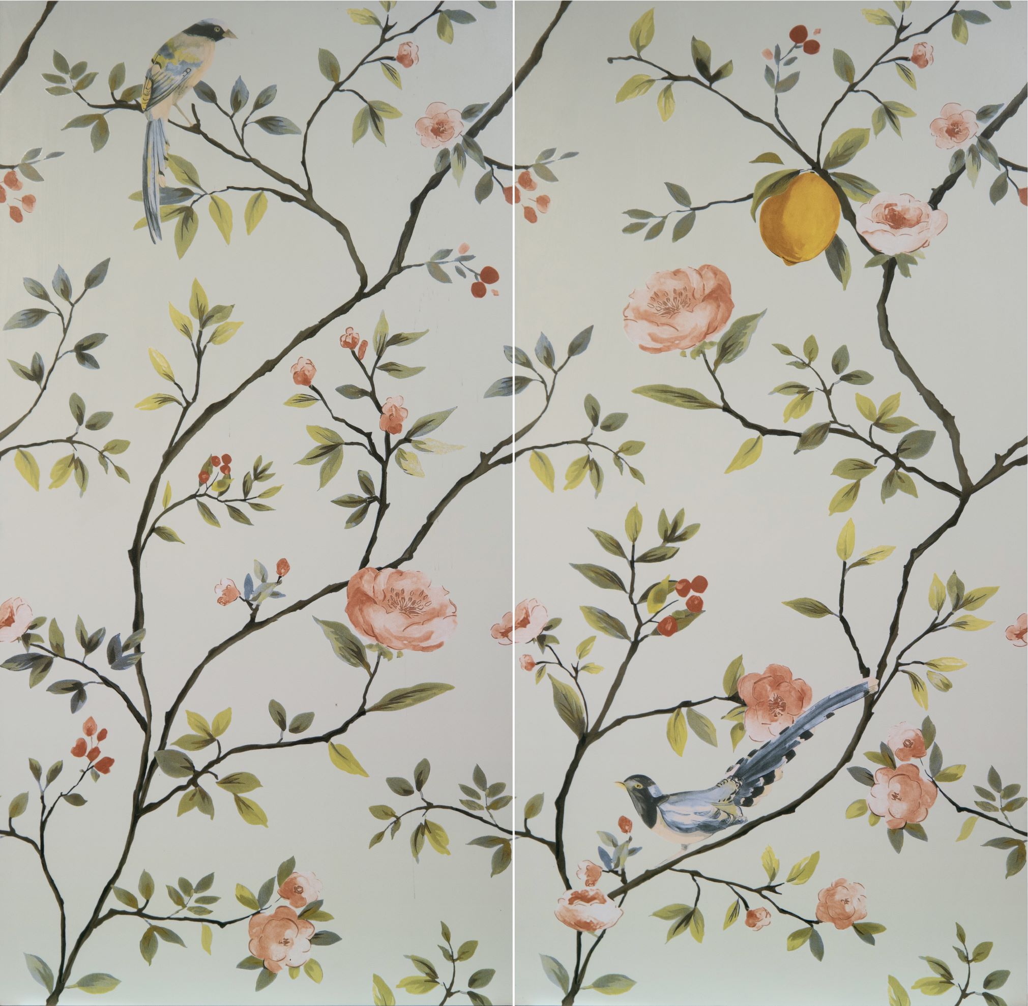 กระเบื้องภาพชุดลายดอกไม้ใบไม้ 60x120cm ฟลอรัลแฟนตาซี11-A (FLORAL FANTASY11-A)