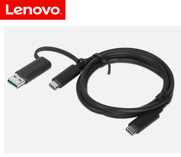 Lenovo Hybrid USB-C with USB-A Cable รับประกันศูนย์ Lenovo 1 ปี