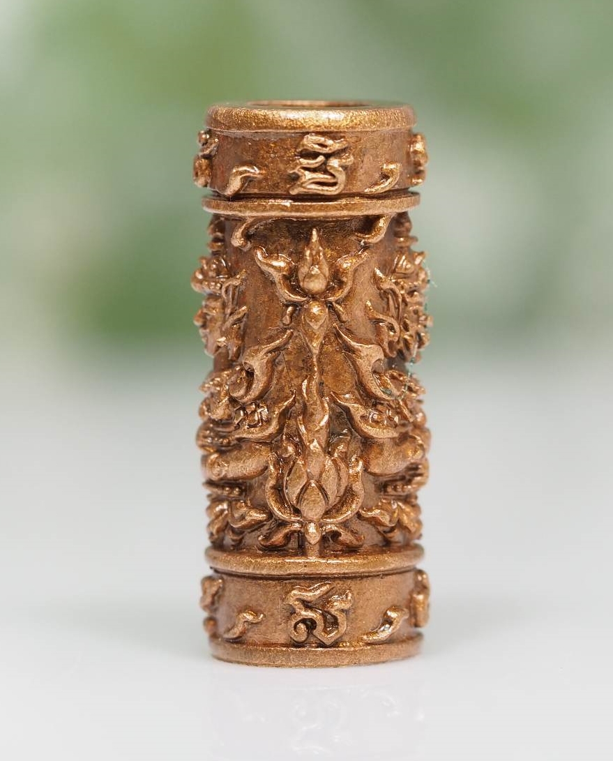 ตะกรุดท้าวเวสสุวรรณทวิพัตร์(หน้าเทวดา และ หน้ายักษ์) รุ่นเศรษฐีบูชาครู เนื้อสัมฤทธิ์ซาติน