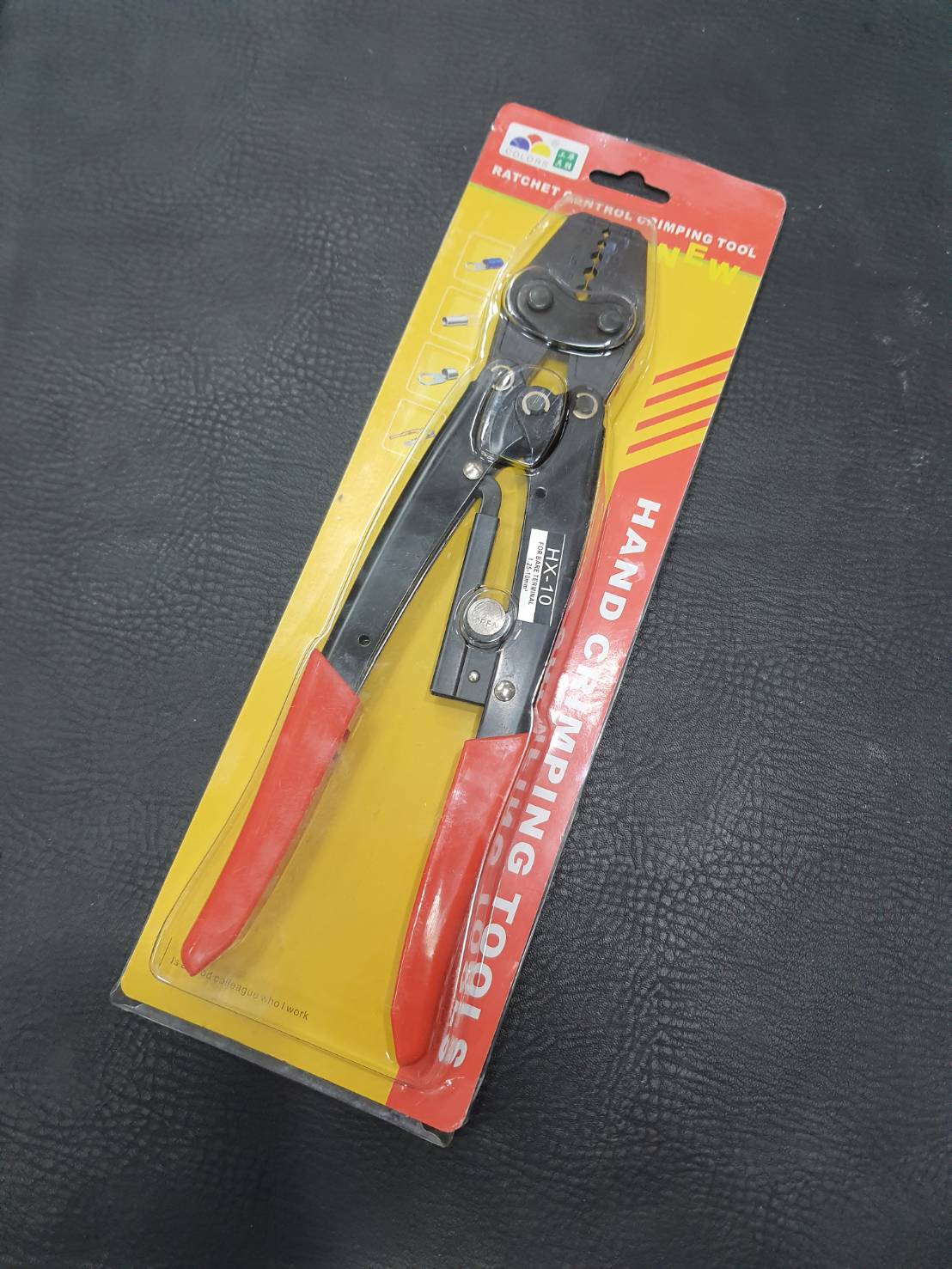 คีมย้ำหางปลา รุ่น HX-10 แบบย้ำรูปหกเหลี่ยม