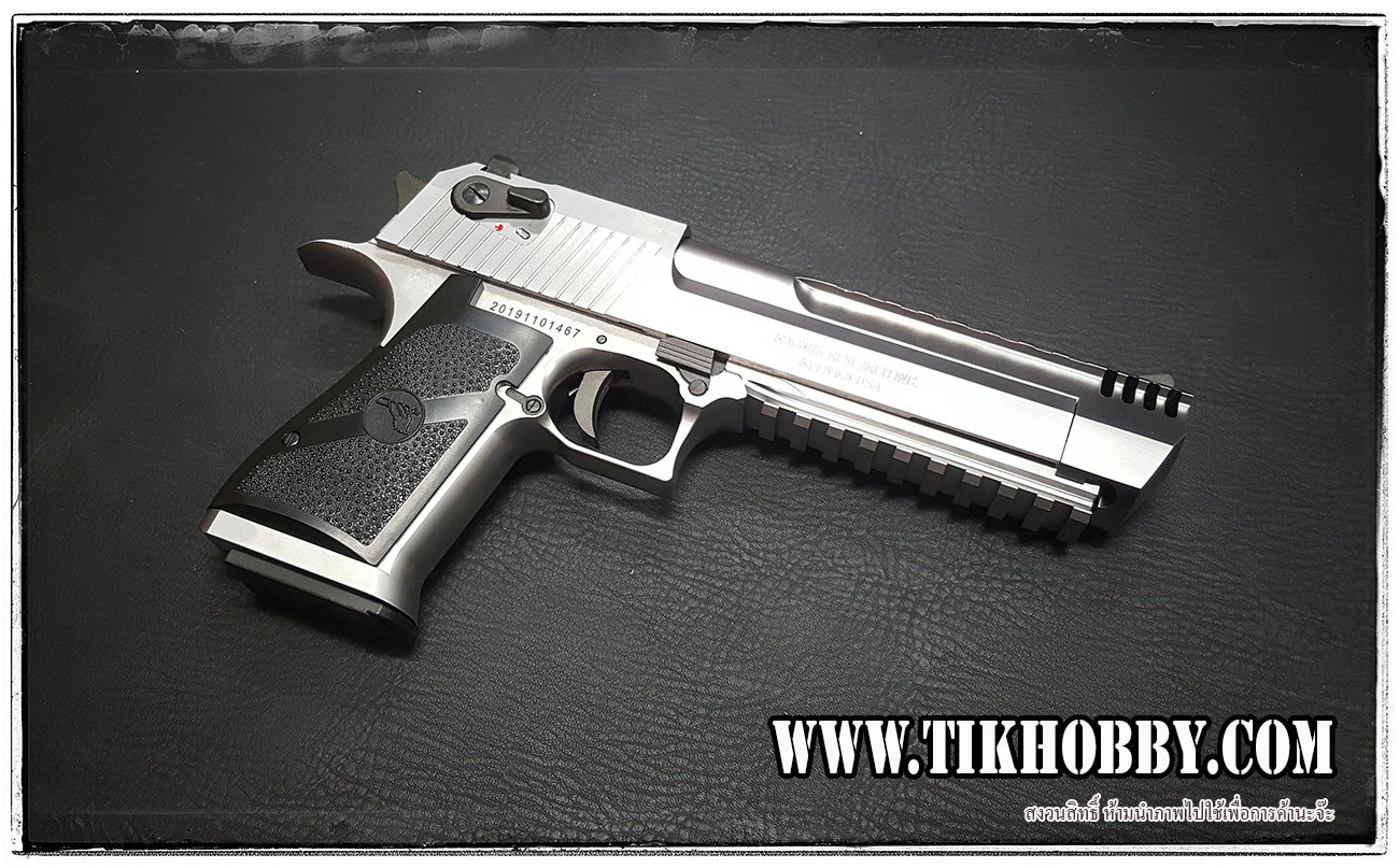 ปืนสั้นระบบแก๊สโบลว์แบล็ค รุ่น Desert Eagle L6 CyberGun สีเงิน ระบบแก๊สทั่วไป