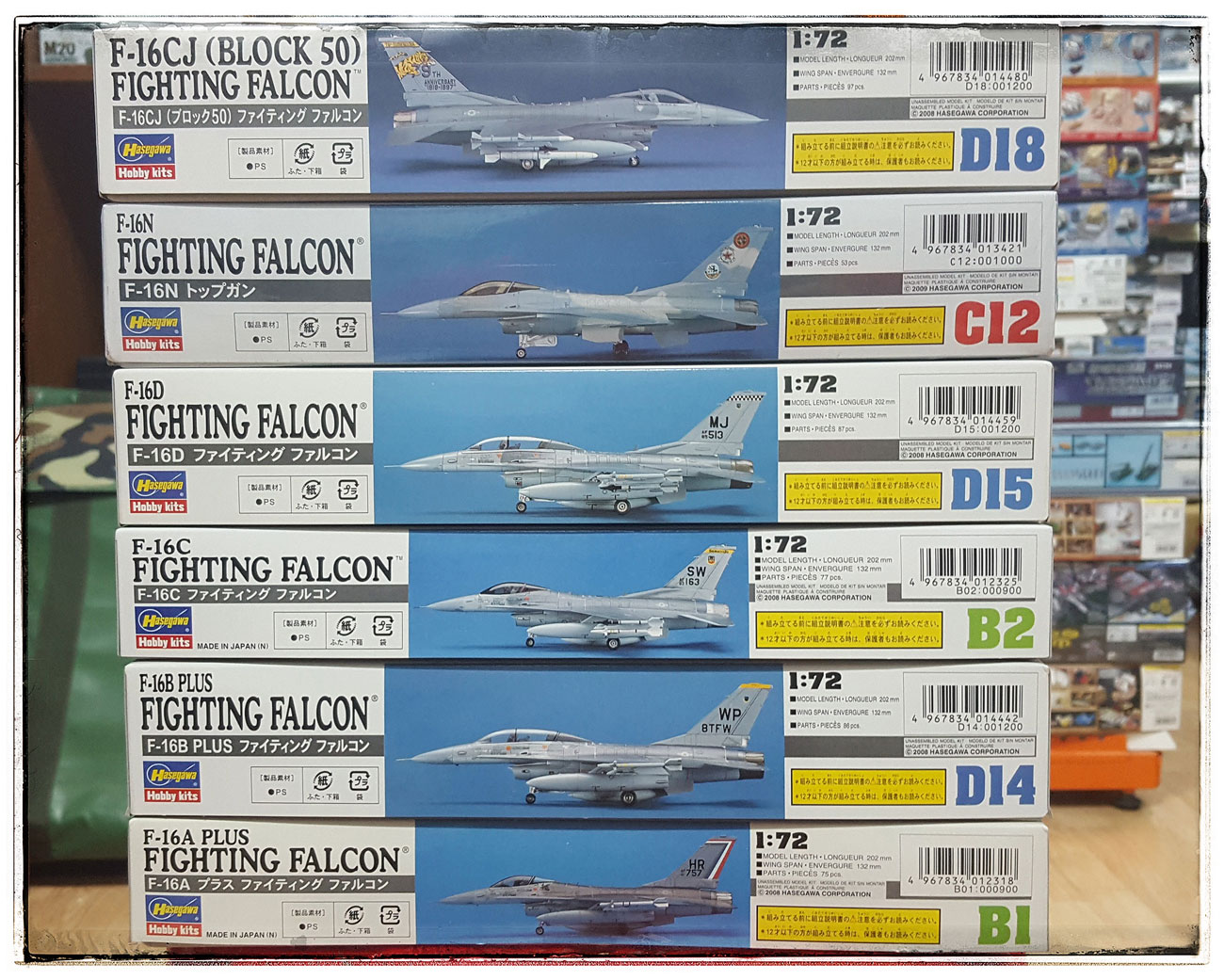 โมเดล F-16N 1/72 TOP GUN