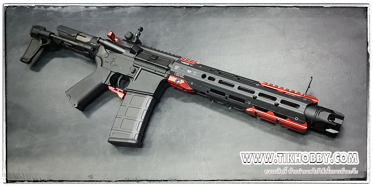 E&C 338 S2 RED ปืนอัดลมไฟฟ้า จาก E&C Stirke Industries -GRIDLOK 11"