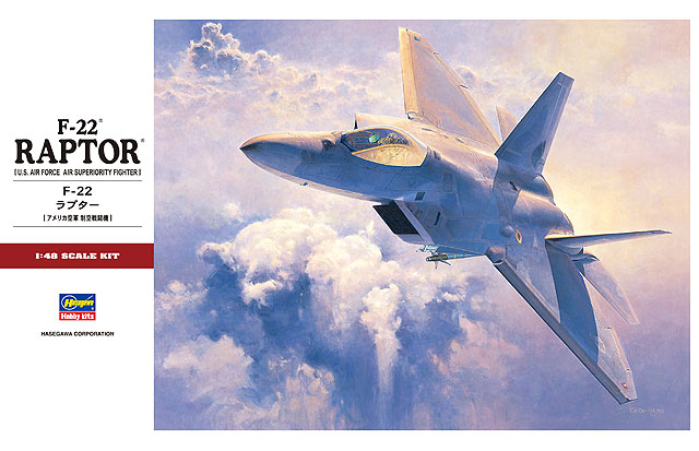 โมเดล F-22A Raptor by Hasegawa 1/48