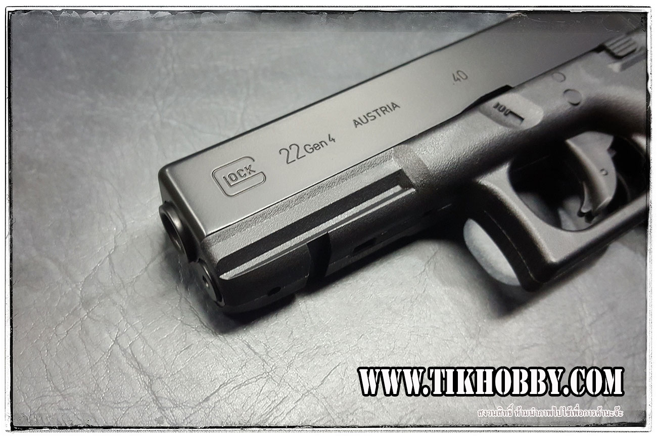 ปืนอัดลม (ปืนระบบแก๊สCo2) รุ่น Glock 22 ของ Umarex ไม่โบลว์แบ็ค มาร์คกิ้งครบลิขสิทธิ์ Glock