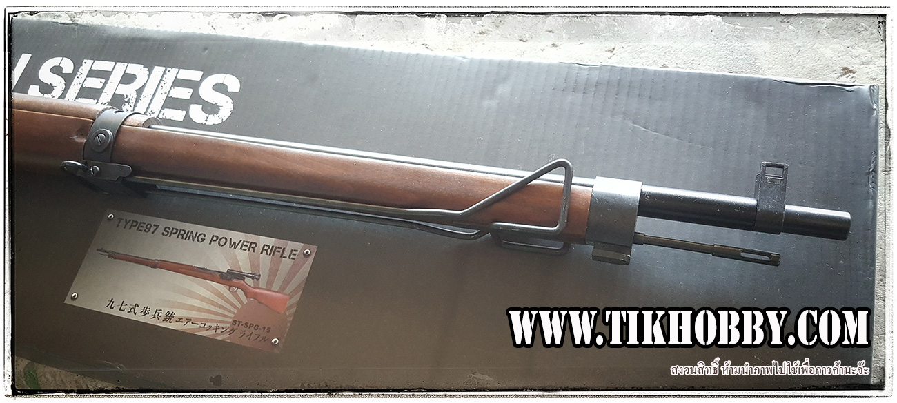 ปืนอัดลมเบาแบบชักยิงทีล่ะนัด รุ่น E97 หรือ T97 เหล็กจริง ไม้แท้ จาก S&T