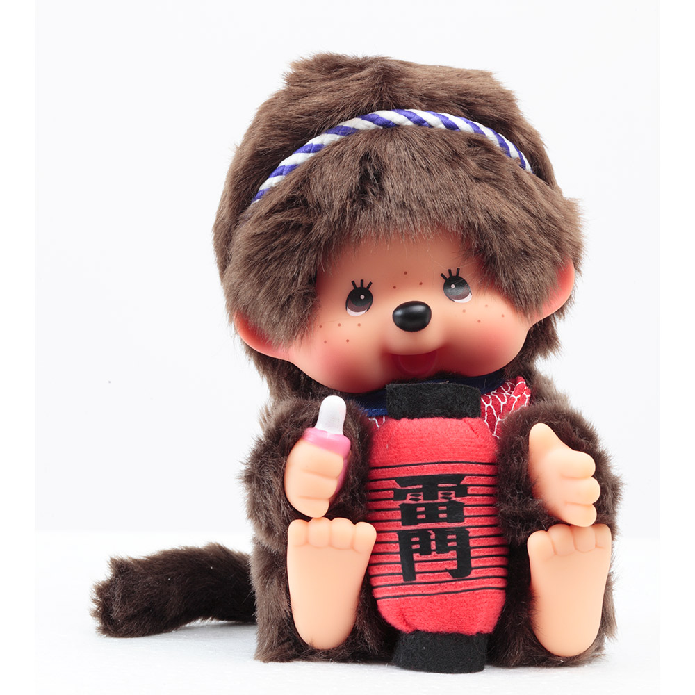 [พร้อมส่ง] ตุ๊กตา ม่อนชิชิ โคมแดง วัดอาซากุสะ Size S สูง 16 cm Monchhichi Asakusa Kaminarimon ม่อนชิชิคุง