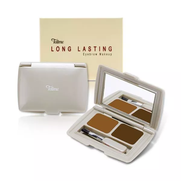 Tellme Long Lasting Eyebrow makeup (9547) / เท็ลมี ลองลาสติ้งอายบราวเมคอัพ คิ้วฝุ่น ที่เขียนคิ้ว คิ้วตลับ คิ้วเท็ลมี ที่วาดคิ้ว ดินสอคิ้ว แต่งคิ้ว คิ้วสวย ขายดี ราคาถูก