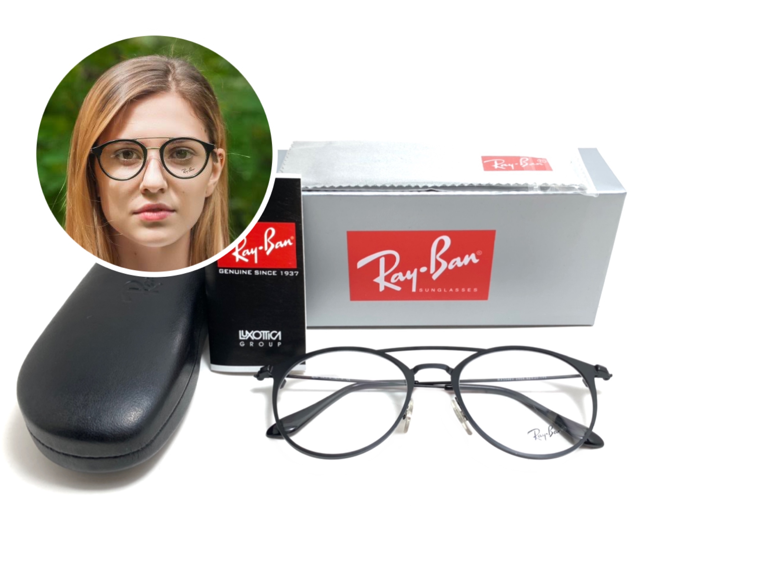 แว่นสายตา rayban RX3546V 2904 52-20 140 <ดำ>