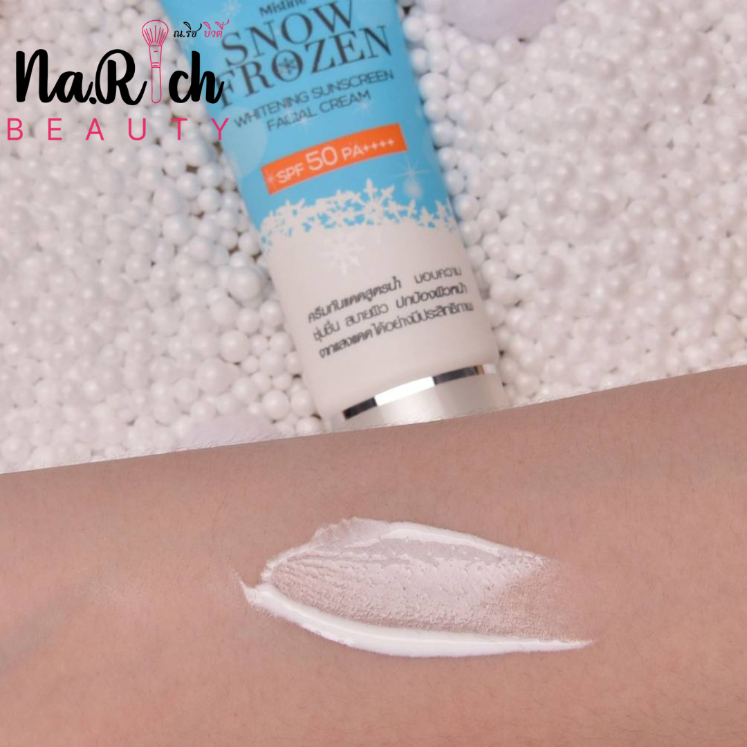 Mistine Snow Frozen Whitening Suncreen Facial Cream SPF 50 PA++++ 30 ml.