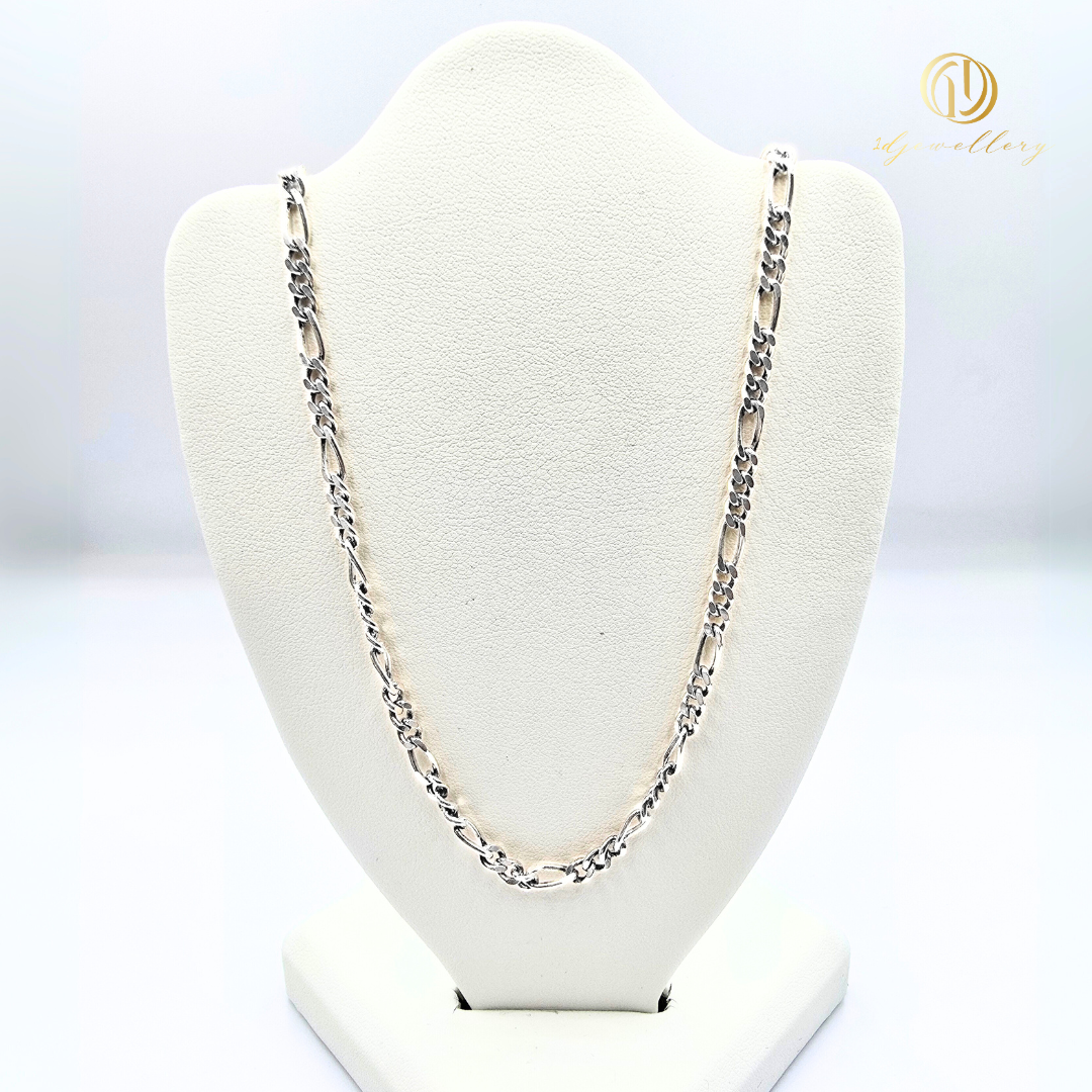 1D Jewellery สร้อยคอเงินแท้ 925 ชุบโรเดียม ทรงคลาสสิก 11"