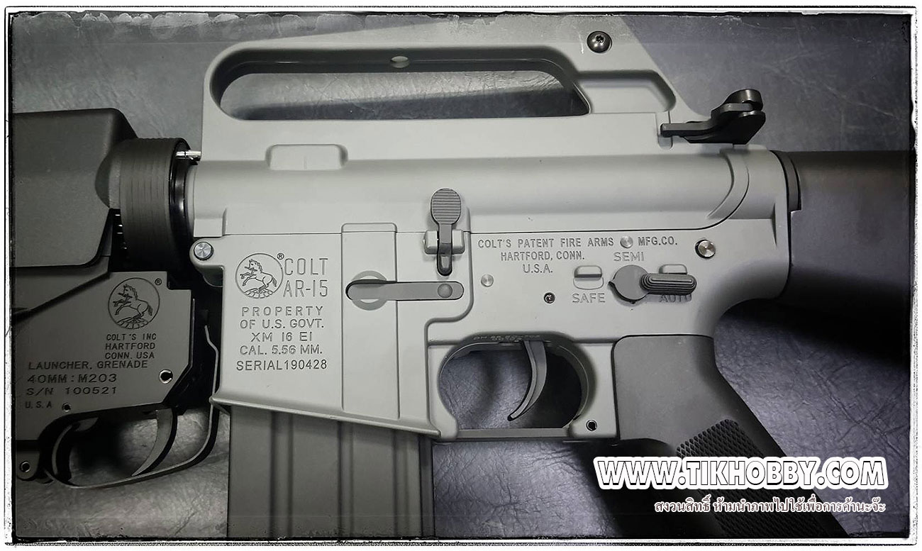 ปืนไฟฟ้า จาก E&C รุ่น 703S4 Gray CyberGun (ไม่รวมลูกM203)