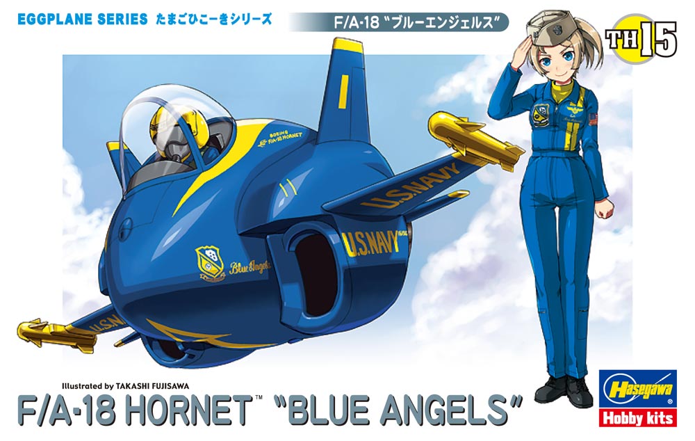 เครื่องบินไข่ EggPlane F/A-18 Hornet Blue Angle จาก Hasegawa Non Scale HSGS6125