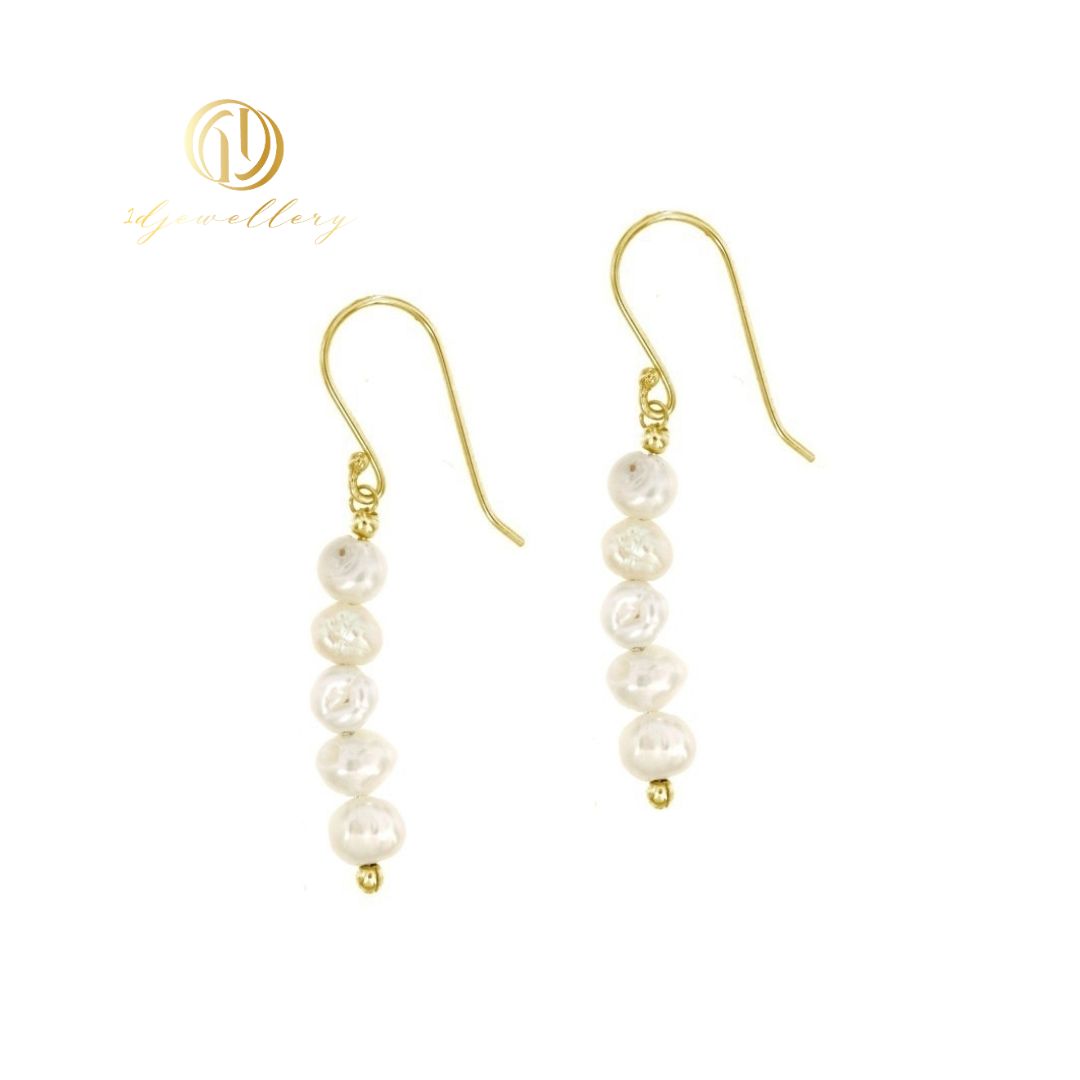 1D Jewellery ต่างหูเงินแท้ 925 ชุบโรเดียม ฝังเพชรสวิส(CZ) 🤍 MOP (Mother of Pearl) 🤍