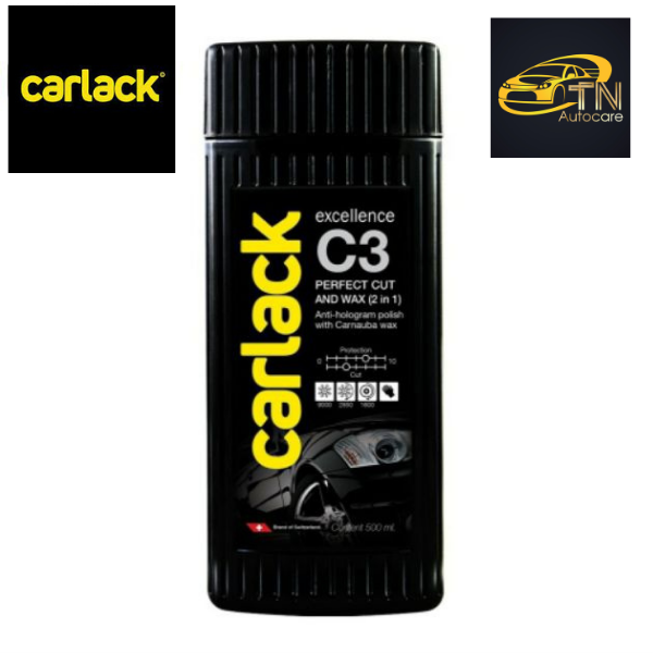 น้ำยาขจัดคราบและริ้วรอย Carlack C3 PERFECT CUT AND WAX (2 IN 1)