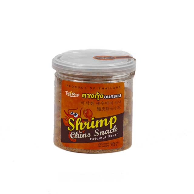 Shrimp chins snack packing size on 70 g