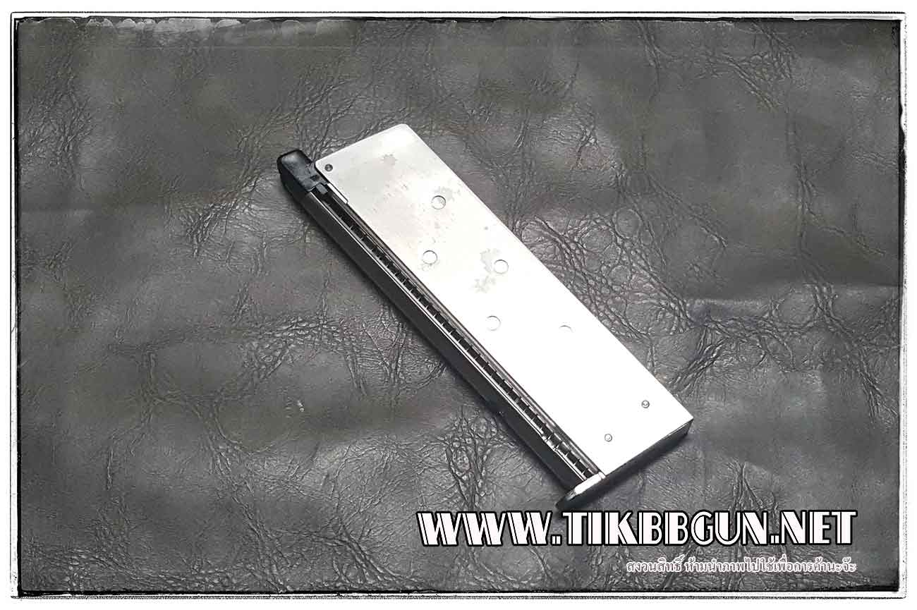 แม๊กสำหรับปืนแก๊สโบลว์แบล็ค (GBB) 1911A1 Silver WE