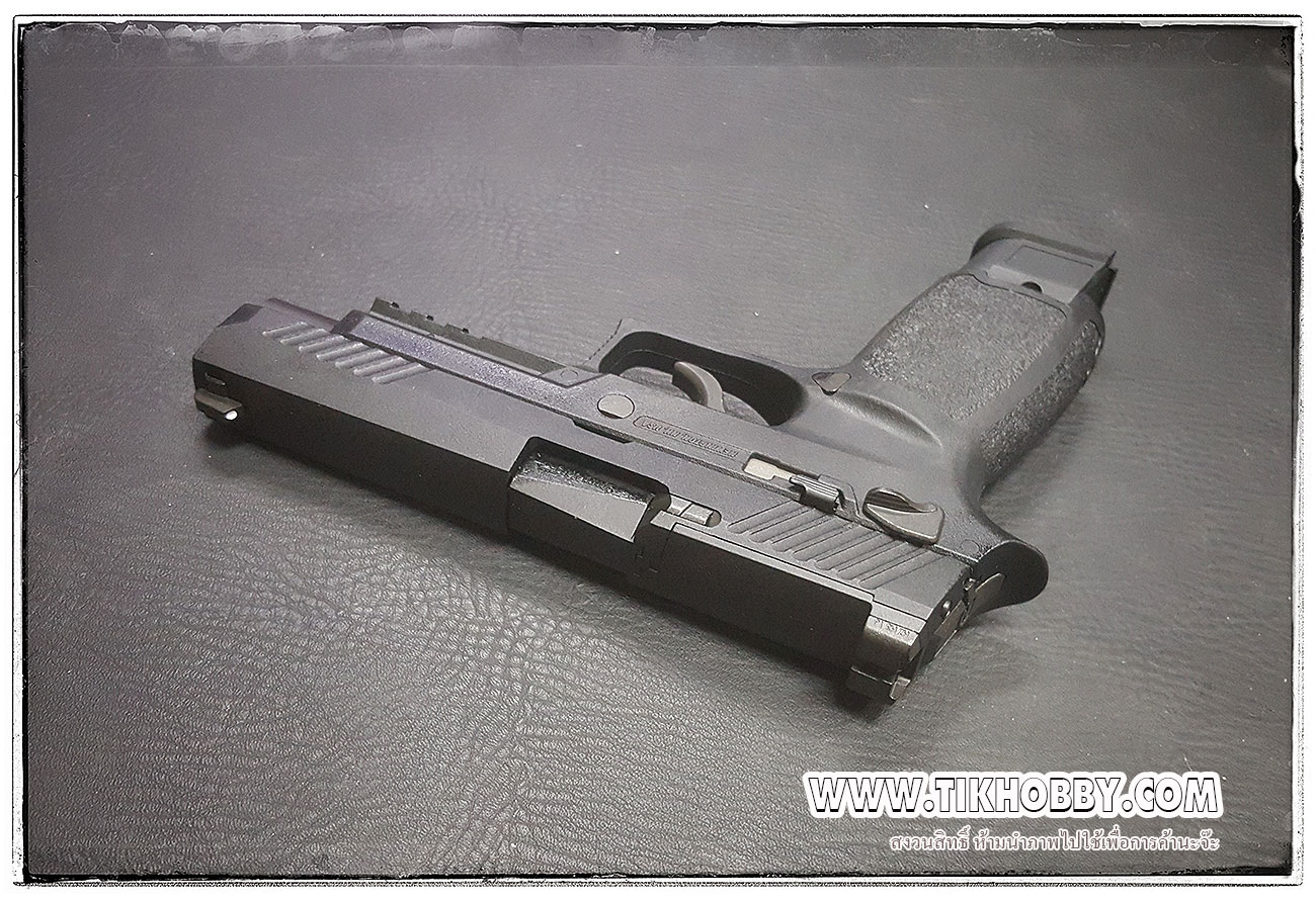ปืน SIG Sauer P320-M17 สีดำ แม๊กยาว ระบบแก๊สโบลว์แบ๊ค WE ระบบแก๊สกระป๋อง