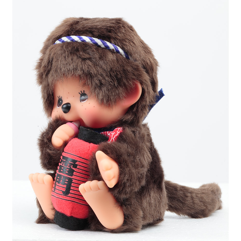 [พร้อมส่ง] ตุ๊กตา ม่อนชิชิ โคมแดง วัดอาซากุสะ Size S สูง 16 cm Monchhichi Asakusa Kaminarimon ม่อนชิชิคุง