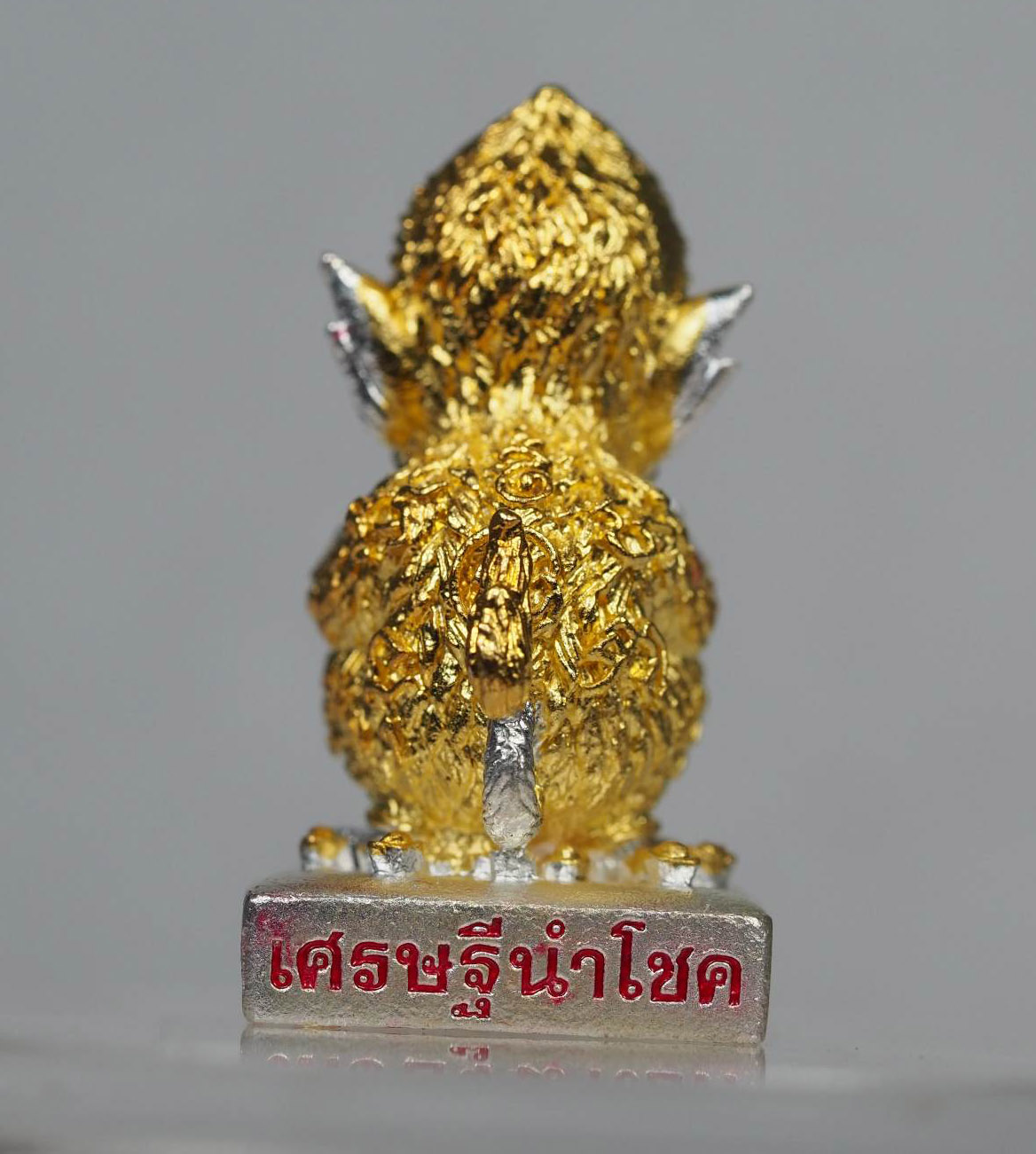 เทพอินทร์แปลงสี่หูห้าตา รุ่นเศรษฐีนำโชค เนื้อโลหะชุบ2K