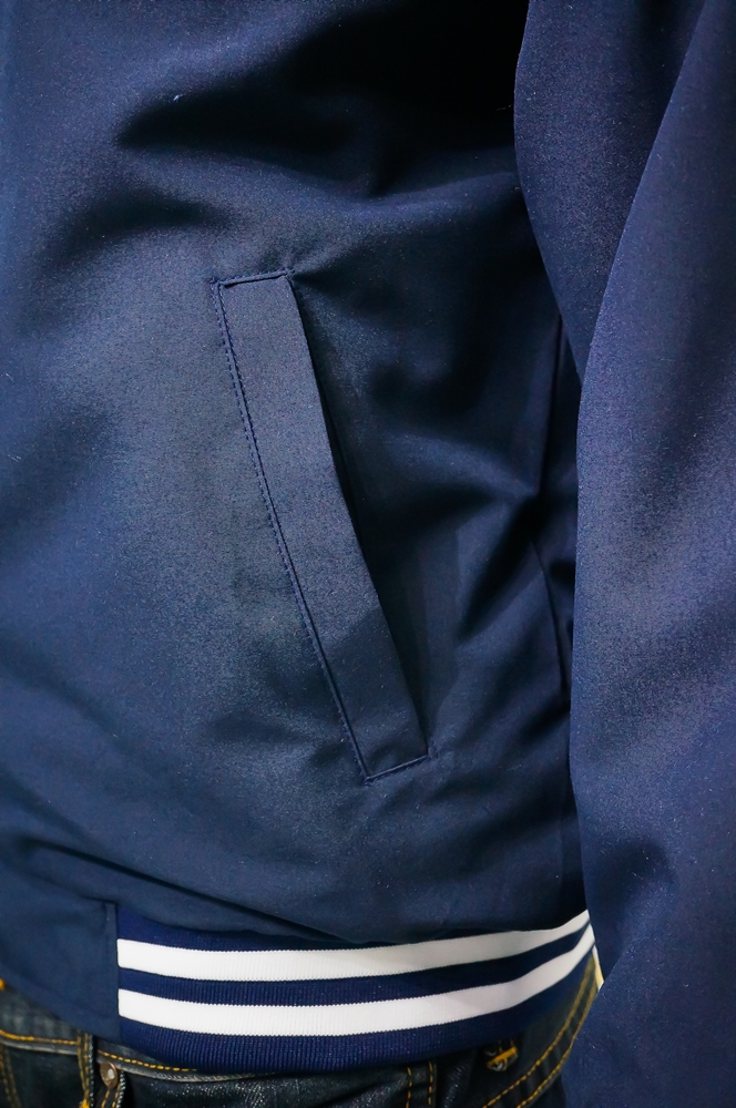 College Jacket เสื้อแจ็คเก็ตสีกรมท่าสไตล์วัยรุ่น